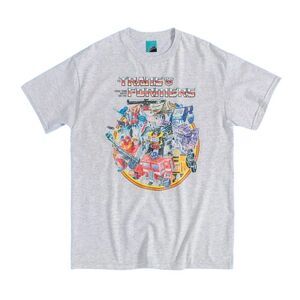 Transformers Unisex Adult Retro Toys T-Shirt / Ash Grey